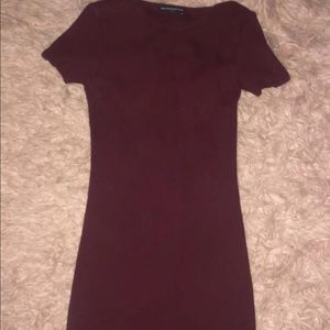 Burgundy dress
